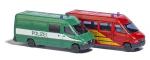 vehicule Busch MERCEDES SPRINTER POLICE/POM 2P vehicule Busch MERCEDES SPRINTER POLICE/POM 2P