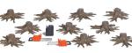 decors Busch Racines + scies + jerrican decors Busch Racines + scies + jerrican