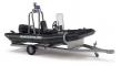 vehicule Busch Remorque + bateau Polizei vehicule Busch Remorque + bateau Polizei