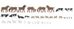 figurine Faller ANIMAUX DE FERME 36PCS figurine Faller ANIMAUX DE FERME 36PCS