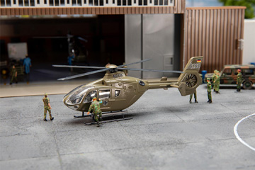 decors Faller Hélicoptère militaire