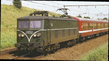 locomotive electrique PIKO LOCOMOTIVE E2802 VERTE SNCB SON