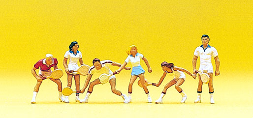 figurine Preiser joueurs de tennis