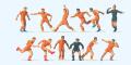 figurine Preiser Equipe de football orange figurine Preiser Equipe de football orange