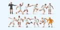figurine Preiser Equipe de football blanc figurine Preiser Equipe de football blanc