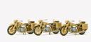 figurine Preiser 3 motos bmw r12 armee all. figurine Preiser 3 motos bmw r12 armee all.