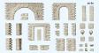decors Preiser Murs en pierres decors Preiser Murs en pierres