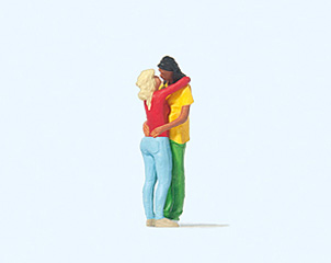 figurine Preiser Couple s embrassant