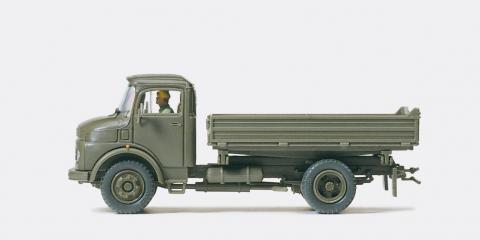 vehicule Preiser camion de l'armee avec benne