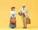 figurine Preiser couple en voyage figurine Preiser couple en voyage