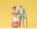 figurine Preiser couple avec ombrelle figurine Preiser couple avec ombrelle