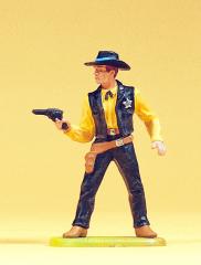 figurine Preiser sherif debout