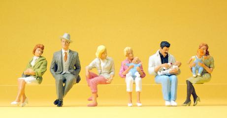 figurine Preiser figurines assises