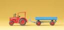 figurine Preiser tracteur hanomac remorque figurine Preiser tracteur hanomac remorque